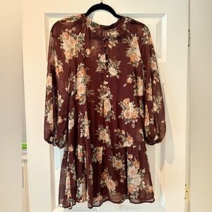Floral Long Sleeve Dress
